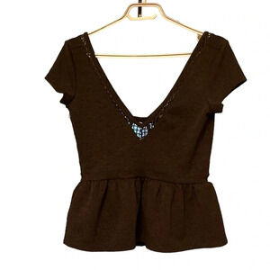 Free people crop top, black size Medium M